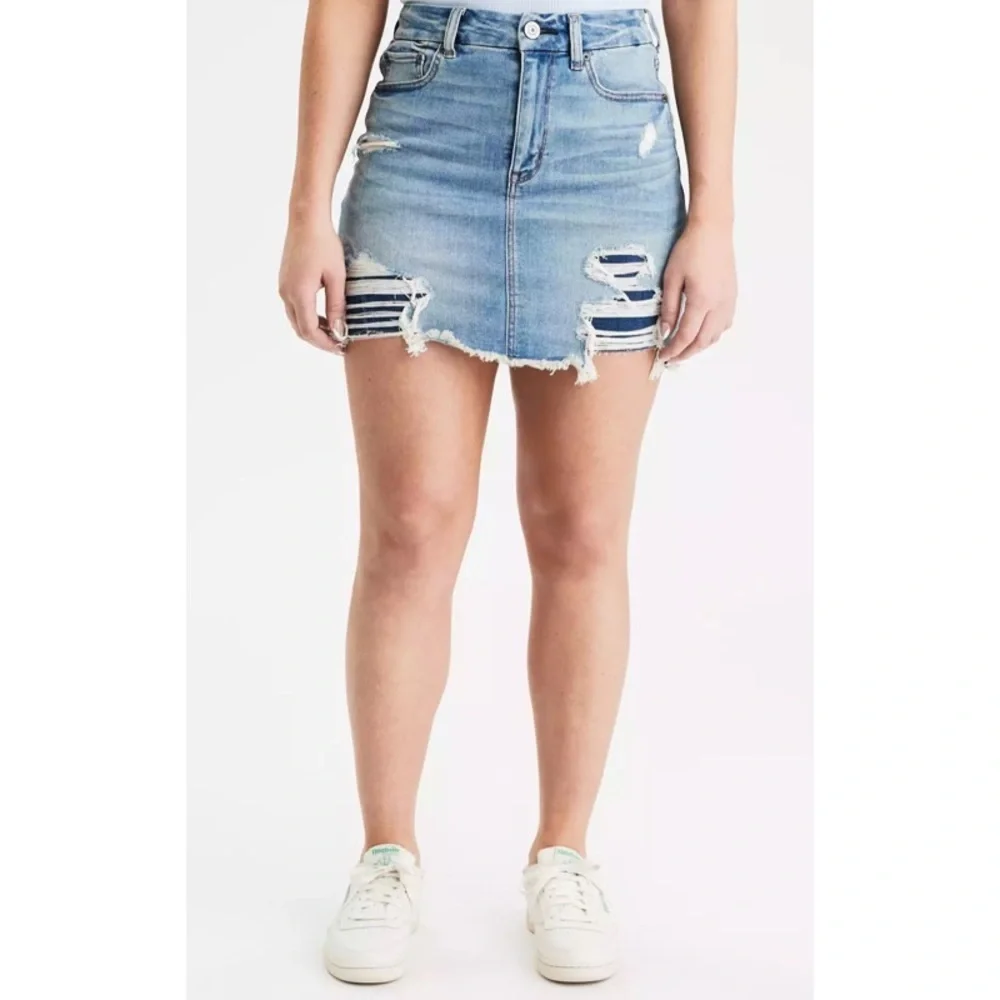 Curvy High Rise Mini Skirt